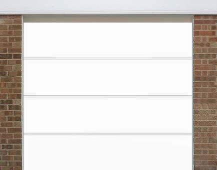 Large Ribbed Garage Door