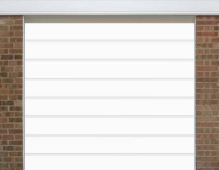 Medium Ribbed Garage Door