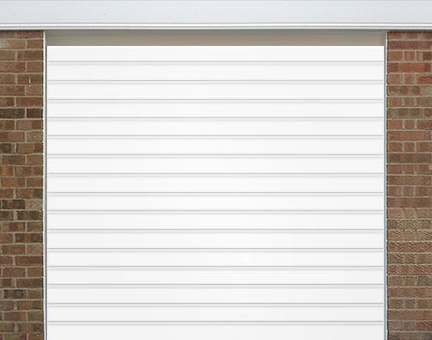 Small Ribbed Garage Door